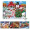 Collections Etc 4-Pack Festive Holiday Puzzle Set, 500-Pieces Each